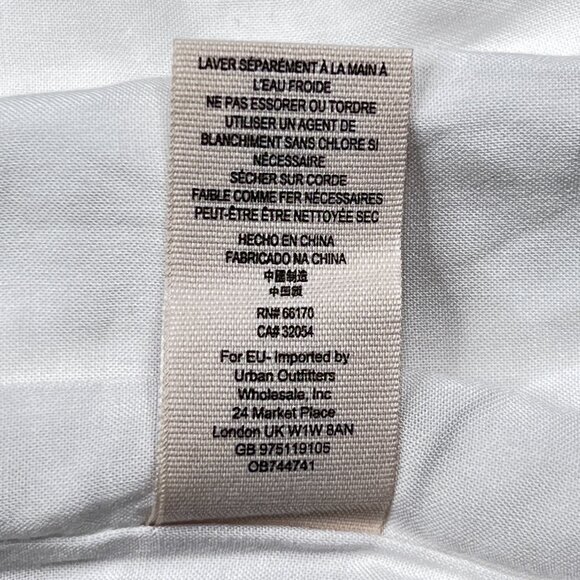 Free People Dreamy Days White Lace Overlay Lined Mini Skirt Size 12 - NWOT - Picture 7 of 8